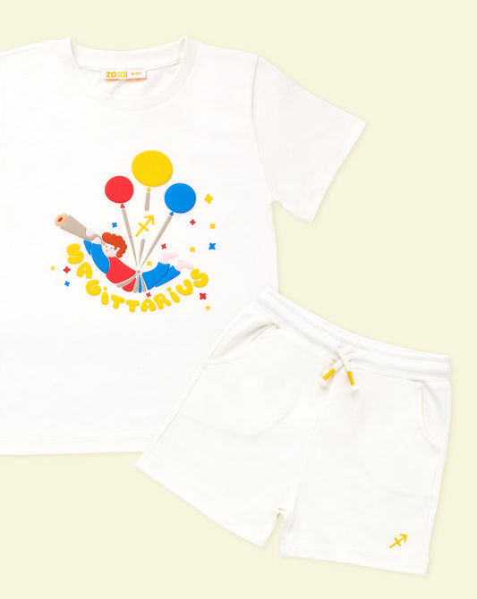 Zoddi™ Starborn Sagittarius Explorer T-Shirt & Shorts Bundle