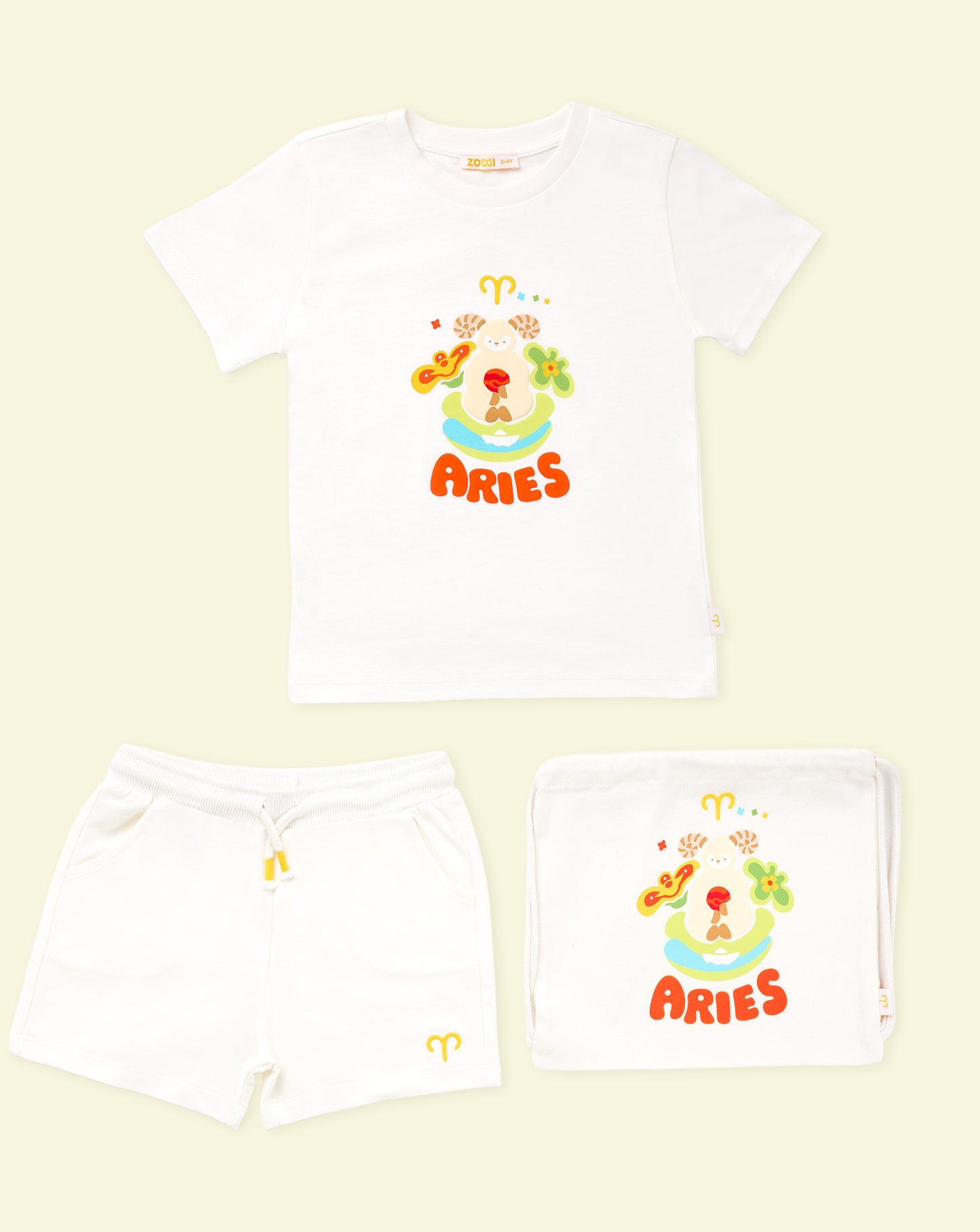 Zoddi™ Starborn Aries Explorer T-Shirt & Shorts Bundle