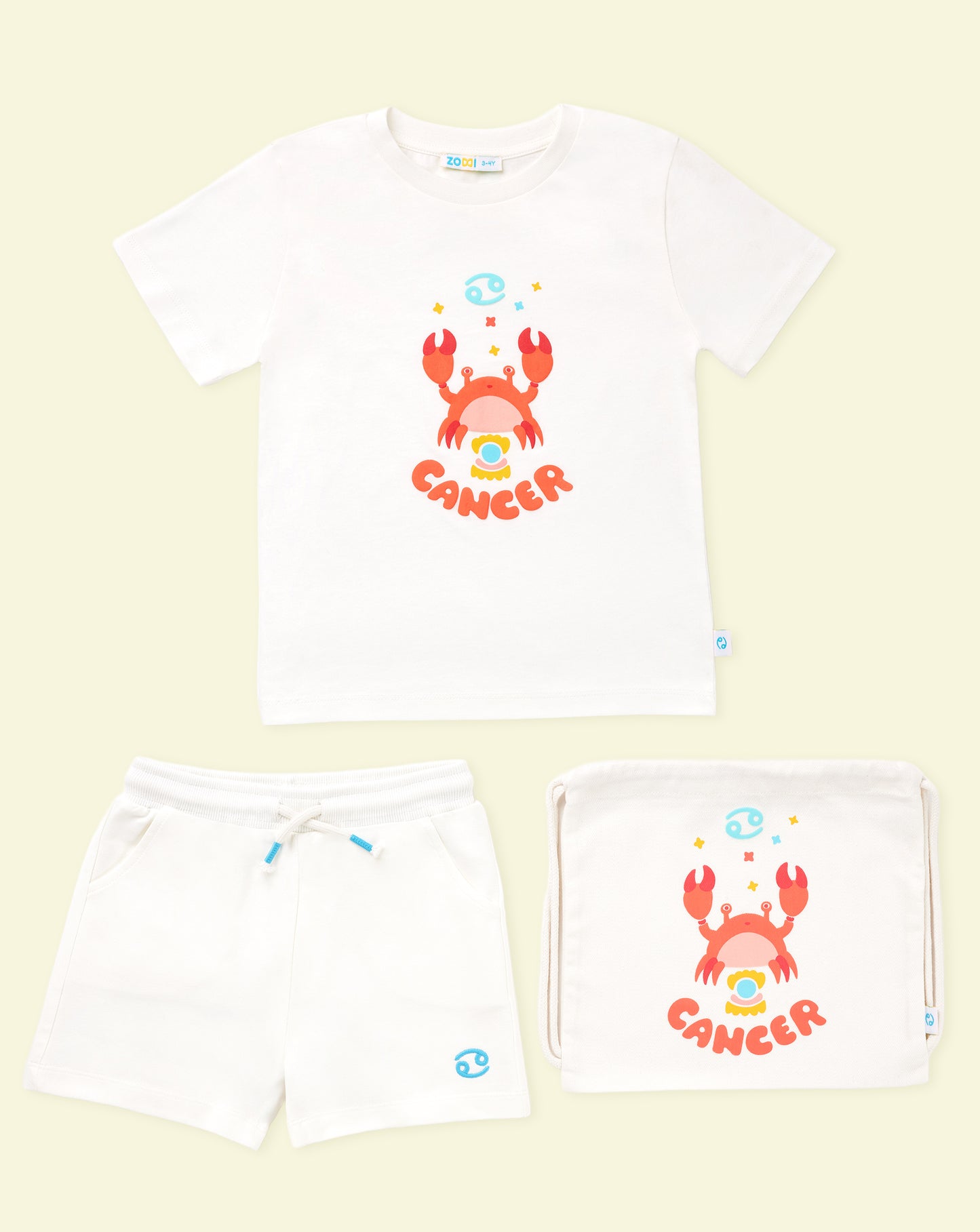 Zoddi™ Starborn Cancer Explorer T-Shirt & Shorts Bundle