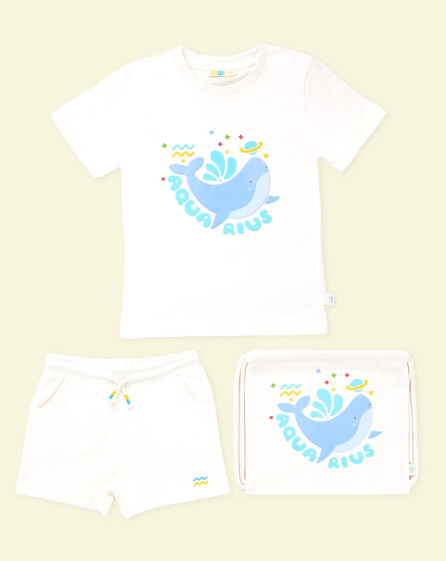Zoddi™ Starborn Aquarius Explorer T-Shirt & Shorts Bundle